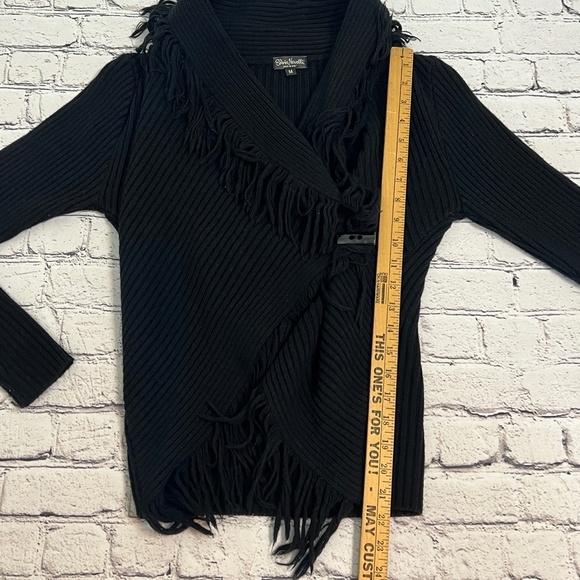 Silvia Novelli Brown Wool Blend Shawl Cardigan Sweater Women's Medium Italy - Picture 8 of 8